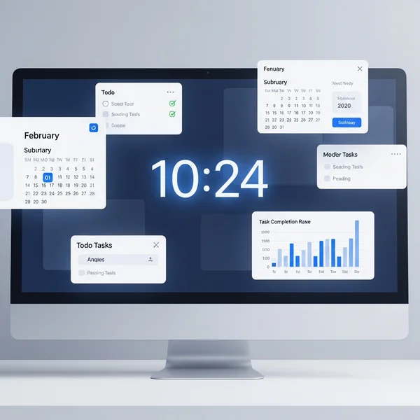 Digital clock interface for advanced time blocking