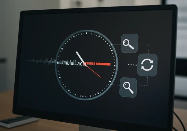 Digital clock with lag/freeze icon, troubleshooting